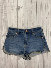 Kendall Kylie Distressed Super High-Rise Denim Jean Shorts Women's Size 0