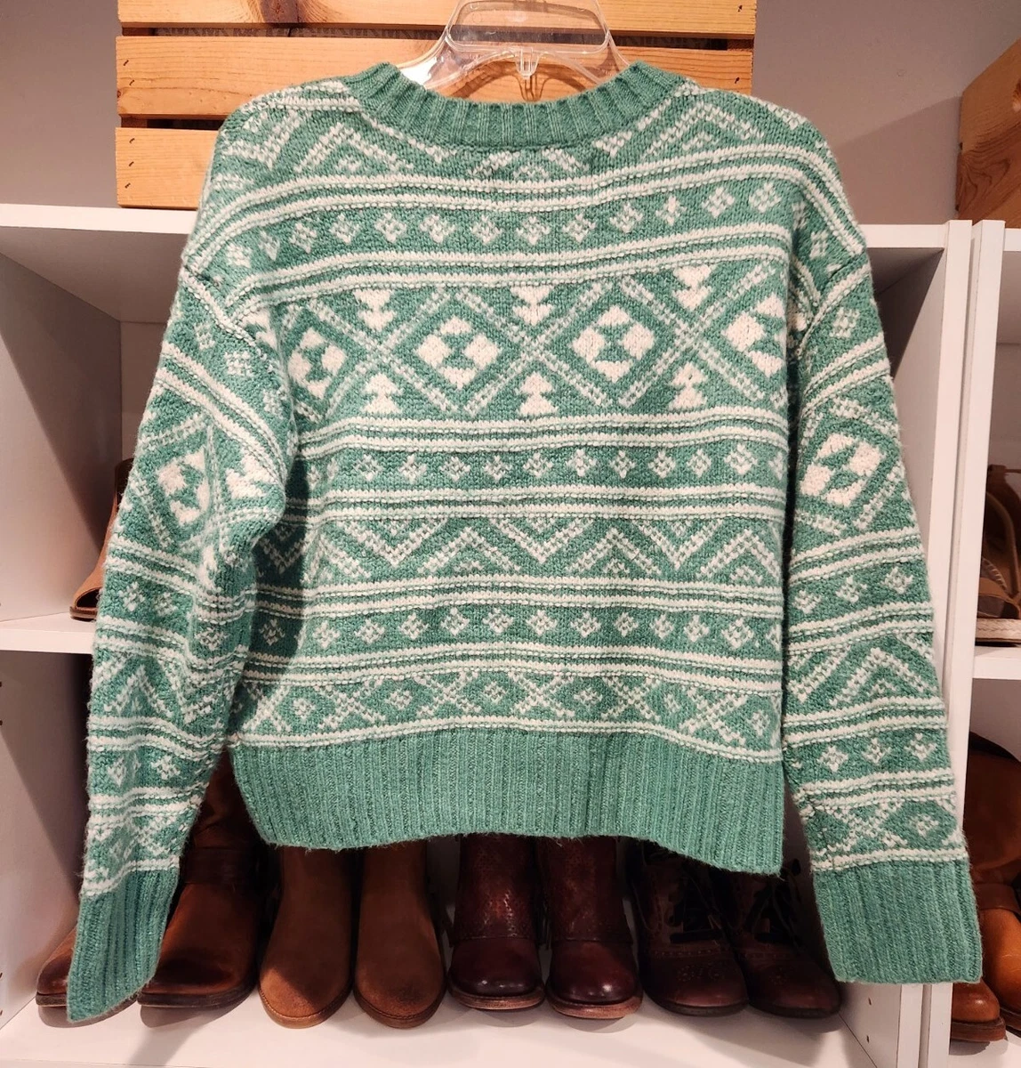 American eagle green hot sale sweater