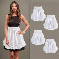 1pcs Half Waist Apron Maid Apron European Style Kitchen Apron For Women Girls