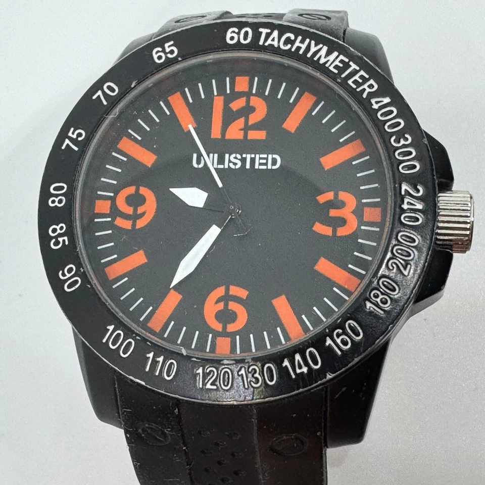 Reloj de Cuarzo Kenneth Cole Hombre Negro Grande 54mm Goma Analógico Batería Nueva Sin Listar Foto 2 de 4