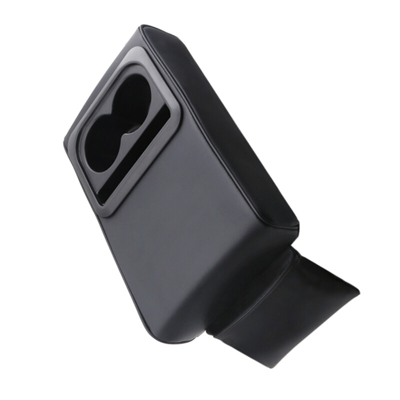 Car Truck Armrest Console Box Cover Heighten Bracket With Rear Seat Cup Holder