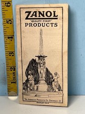 1922 Zanol Quality First Products Pamphlet
