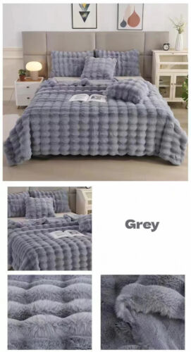 Winter Plüsch Decke Warm Super Weich Decken Bett Sofabezug Flauschig Überwurf - Bild 17 von 27