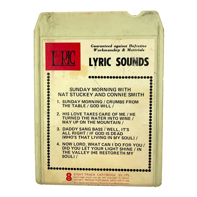 Sunday Morning Stuckey And Smith 8-Track Tape C-3032 Lyric Sounds Untested