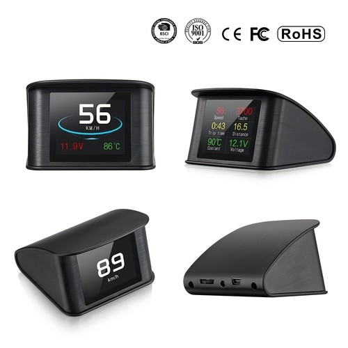 P10 Digital Device Consumption Tool Car HUD OBD2 head Up Display Speedometer - Picture 9 of 10