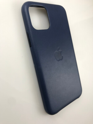Original OEM Apple genuine Leather Case for iPhone 11 Pro Max Midnight Blue 