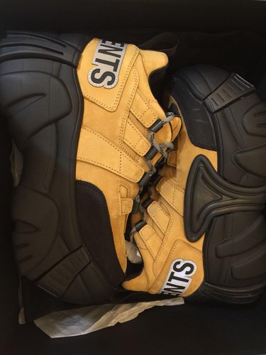 VETEMENTS SWEAR Tenis Zapatos de hombre US9.5 Auténticos Botas Amarillo  Súper Rara Japón | eBay