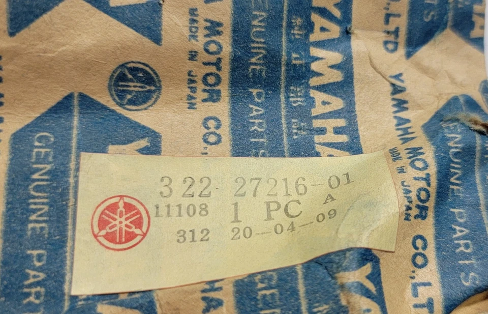 NOS Rear Brake Pedal Torsion Spring 1972 Yamaha RT2MX 322-27216-01-00 - Image 2 of 4