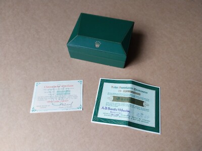 Vintage Rolex Box and Accessories Papers from a Explorer 1016 Gilt Dial