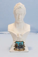 Rare Vintage White Bisque Porcelain Bust Napoleon France  St Helena