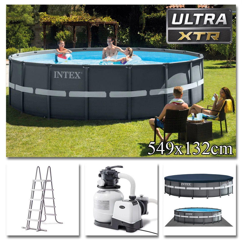 INTEX Komplettset Ultra XTR Frame Pool mit Sandfilteranlage Schwimmbecken - Bild 3 von 4