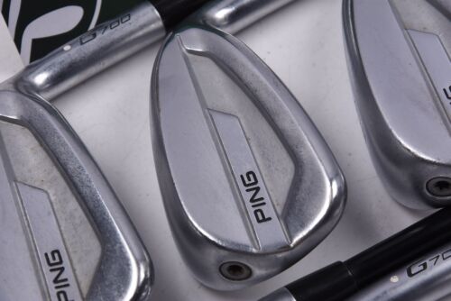 Ping G700 Irons / 7-PW+GW+SW / White Dot / Senior Flex Ping Alta CB AWT Shafts - Picture 1 of 7