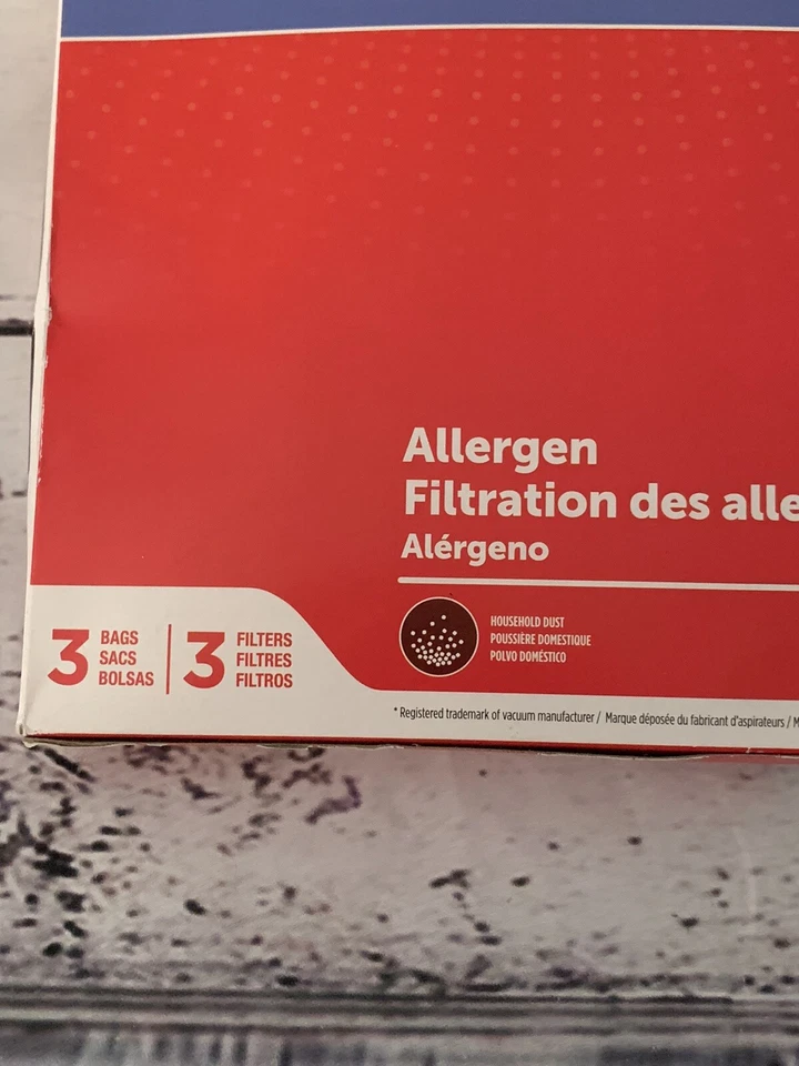 NIP Filtrete 3M Bags for Eureka Vacuum Bags Style B M & S 3 Bags & 3 Filters  - Image 3 of 4