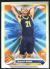 2023-24 Topps Chrome Isaiah Wong #80 BASKETBALL Rookie Indiana Pacers RC