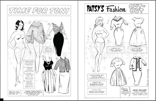 ASSORTED VINTAGE COMICS PAPER DOLL COLORING PAGES - BOOKLET FORMAT - Picture 12 of 20
