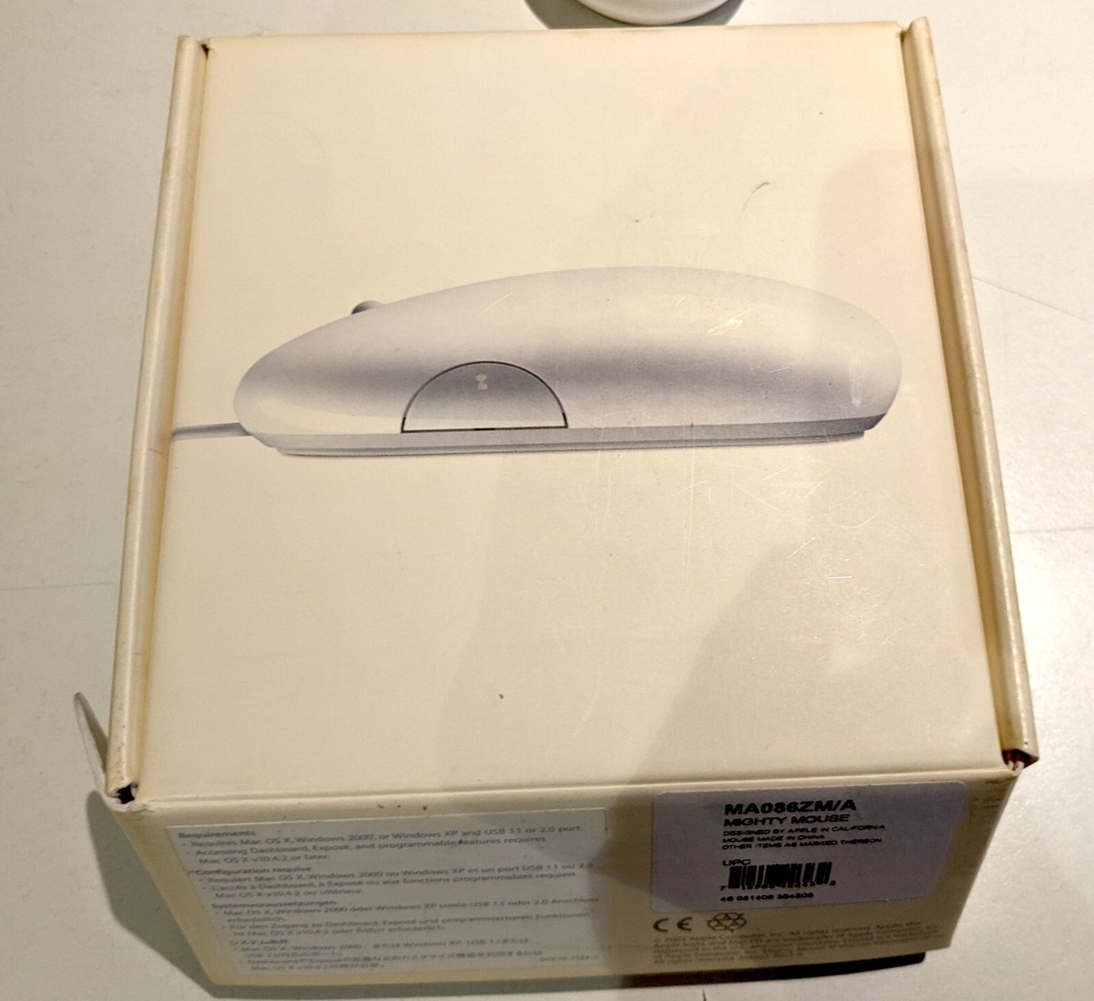 Retro Apple Mighty Mouse 2005 VG+ working MA0862M/A original