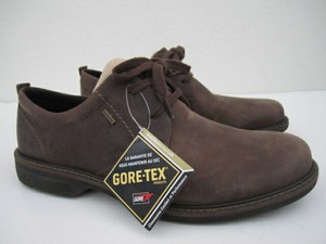 Mens-45-11-11-5-Ecco-Gore-Tex-Shock-Point-brown-leather-oxford-shoes