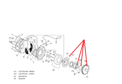 Roue Libre De Démarreur (starter Clutch) Neuf Pour Aprilia Pegaso 650 (1997-2000)