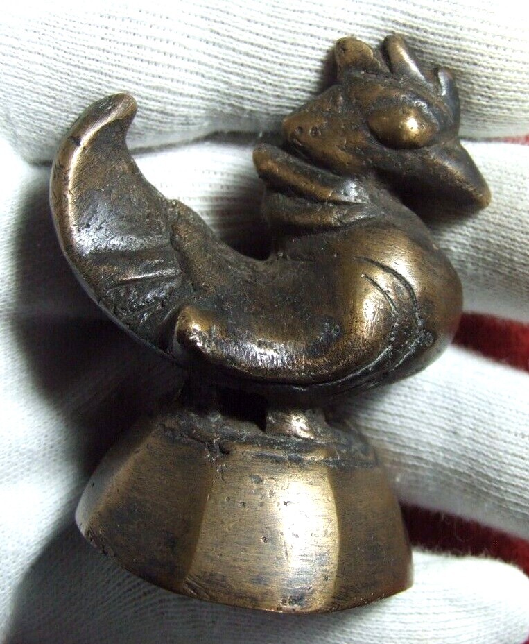 Vintage antique Opium weight 270gr bird beautiful sculpture