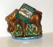 2004 - MUNCHING MOOSE - OLD WORLD CHRISTMAS - BLOWN GLASS ORNAMENT NEW W/TAG