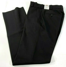 NEW 36x36 FLYING CROSS MENS POLYESTER GABARDINE PANTS 3900 BLACK 36x36 UNHEMMED