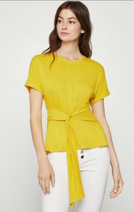 bcbg yellow top