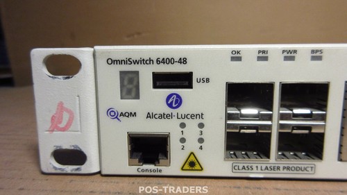 ALCATEL LUCENT OMNISWITCH 6400-48 48-PORT stackable Gigabit LAN Switch 4x SFP - Bild 2 von 3
