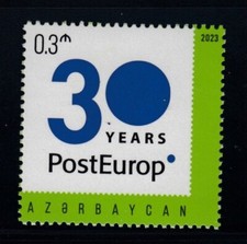 AZERBAIJAN 30 Years of PostEurop MNH stamp