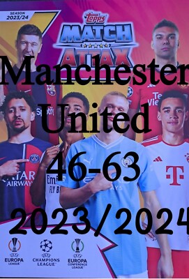 Manchester United Match Attax 2023/2024 Topps Base 23/24 Karten # 46 - 63