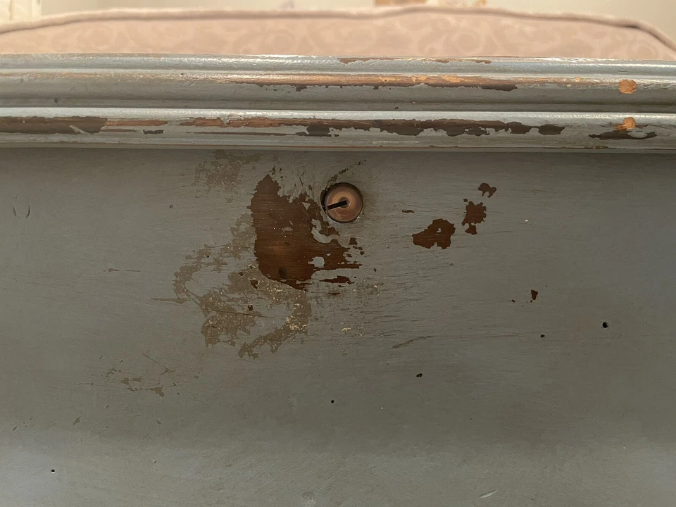 Caswell Runyan Cedar Chest, Painted Distressed Blue Gray, Great Used Condition - Image 4 of 4