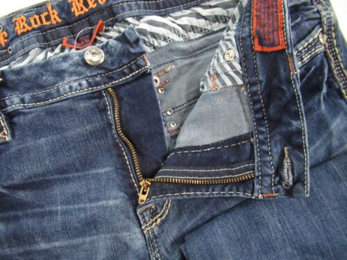 ROCK REVIVAL ROSELLE EASY BOOT JEANS ETIQUETA TALLA 33 MEDIDA 36X34 #G337 - Imagen 6 de 8
