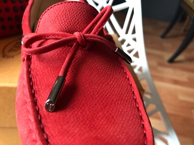 TOD'S レッド モカシン 39½ Tod's Women brand new red Shoes 39 | eBay