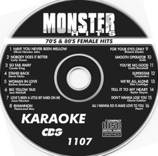 70's  80's FEMALE MONSTER HITS KARAOKE CD G VOL-1107 NEW In White Sleeve