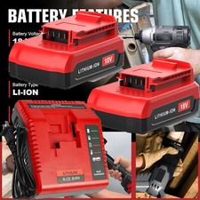 18V Lithium Battery / Fast Charger For Porter Cable 18 Volt PCXMVC PC18B PC18BLX