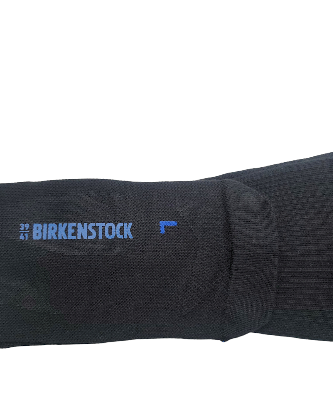 SAOLA 1 paio calze Birkenstock uomo tinta unita suola cotone nero taglia US M9 M11