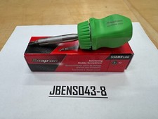 Snap-on Tools New Rare Green Stubby Hard Handle Ratcheting Screwdriver Ssdmr1ag