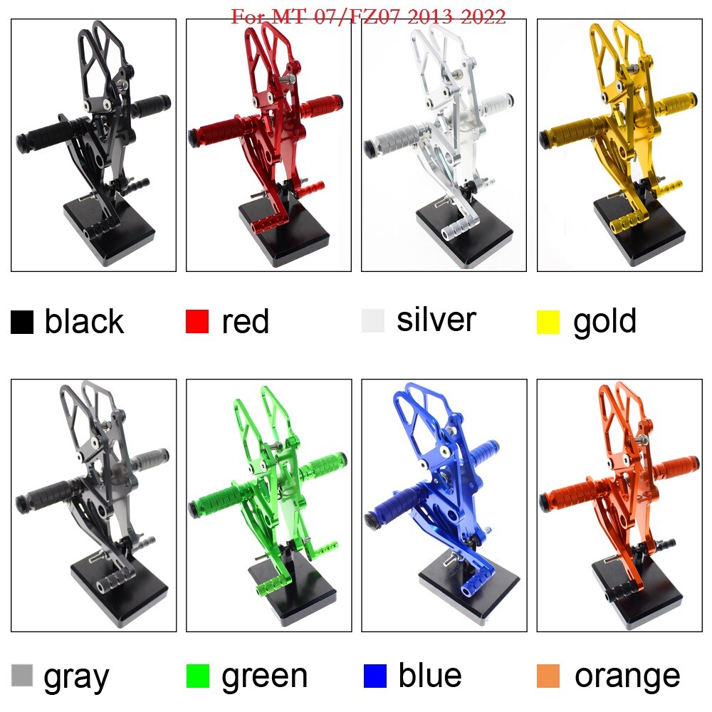 FXCNC CNC Motorcycle Rearsets Foot Pegs Rear Set Footrests