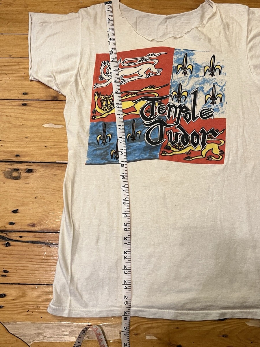Vintage 80s Punk Rock T Shirt Tenpole Tudor Size S Chopped Vintage 80s Punk Rock T Shirt Tenpole Tudor Size S Chopped