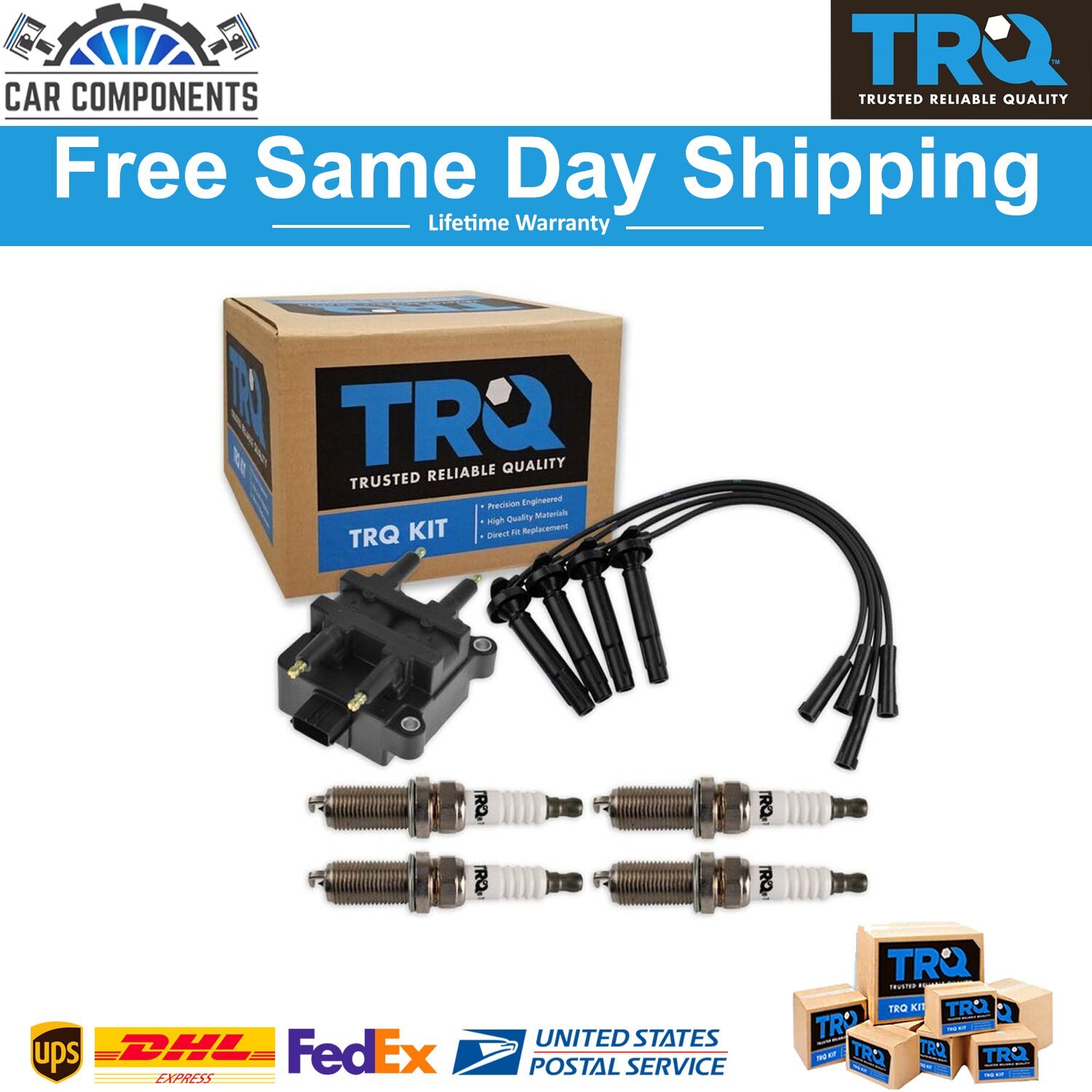 TRQ Ignition Coils Wires  Spark Plugs Fits Baja Forester Impreza Legacy Outback
