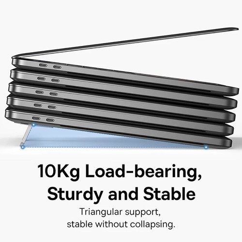 1 Pair Aluminium Alloy Laptop Stand Non-slip Support for HP/Dell/Lenovo - Photo 5/12