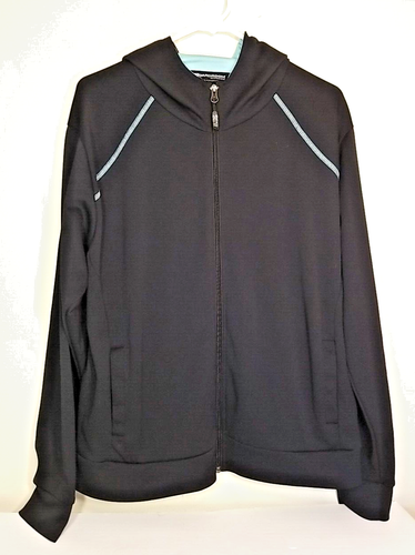 Vintage McDonald’s Unisex M Full Zip Employee Hood Jacket Black I'm Lovin it T38 - Picture 2 of 9