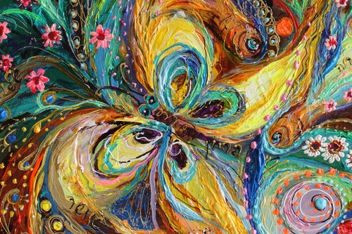 Figurative abstract expressionism Jewish art spiritual painting Elena Kotliarker - Picture 7 of 11