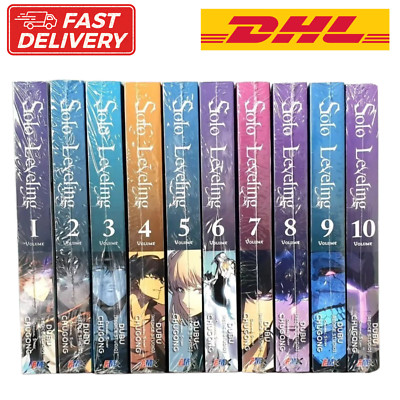 Solo Leveling Manga Vol 1-12 English Full Set Manhwa Comic New by Chugong + DHL