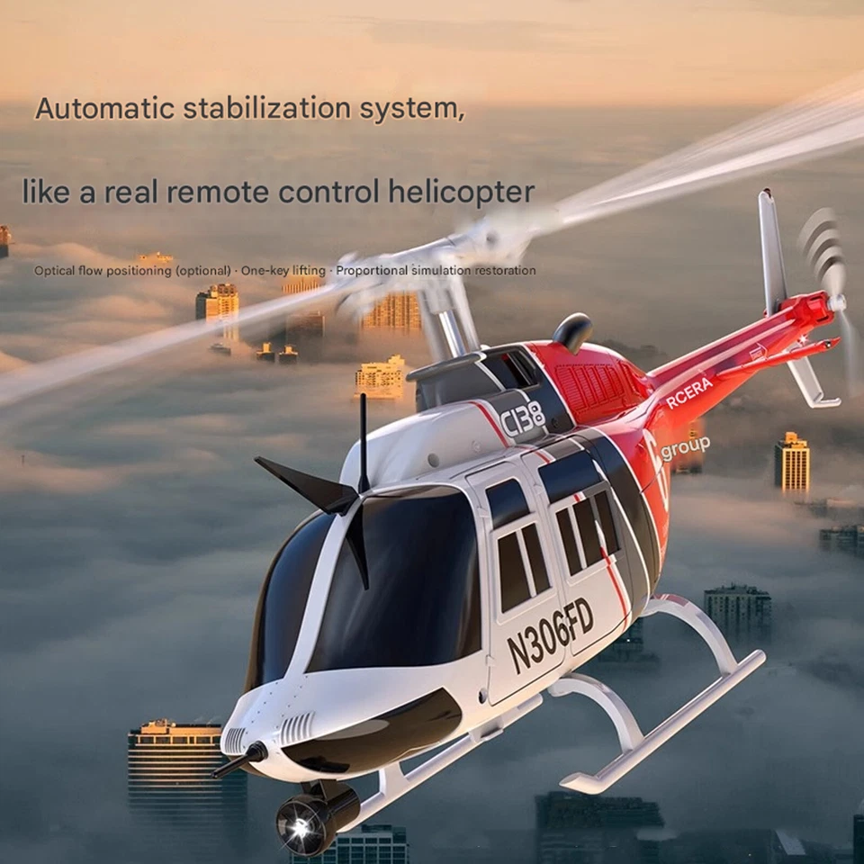 RC ERA C138 206 Remote Control Simulation RC Helicopter Altitude Hold - Image 2 of 4