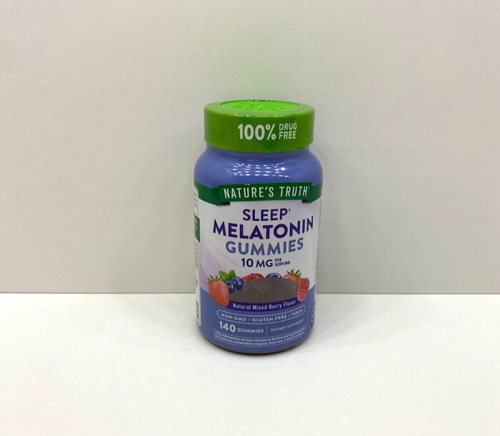 NEW Nature's Truth Sleep Melatonin 140 Gummies 10 MG Supplement SEALED 12/2025
