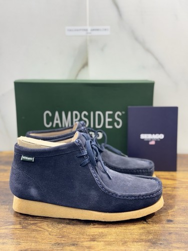 Sebago Koala Mid Piel Suede Azul Zapato Hombre Icono Sebago 42 - Imagen 1 de 7