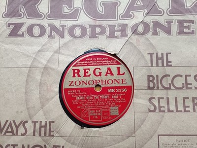Gracie Fields: Gracie With The Troops 1939 1st UK 10'' Shellac Zonophone MR.3156