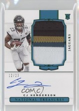 2020 National Treasures Jersey Number Green 12/23 CJ Henderson Patch Auto 1o4g