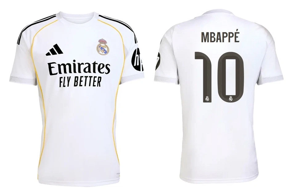 Trikot Adidas Real Madrid 2025-2026 Home I Heim + Flock Spielernummer - Bild 2 von 2