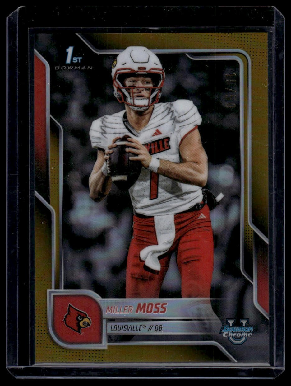2025 Bowman U Chrome #141 Miller Moss Gold Refractor #15/50